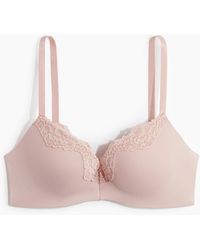 H&M - Push-up-BH aus Mikrofaser und Spitze - Lyst