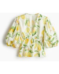 H&M - Blouse Met V-hals - Lyst