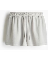 H&M - Sweatshort Met Drawstring - Lyst