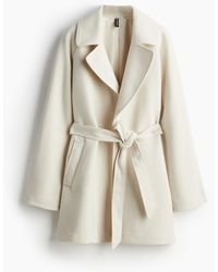 H&M - Gevilte Jas Met Strikceintuur - Lyst