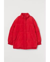 H&M Oversized Jacke - Rot
