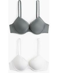 H&M - 2er-Pack Push-up-BHs aus Mikrofaser - Lyst
