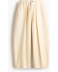 H&M - Barrel Leg Regular Waist Jeans - Lyst