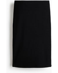 H&M - Geribde Rok Van Viscose - Lyst