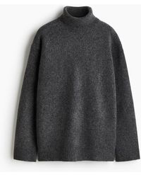 H&M - Pull col roulé loose - Lyst