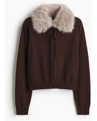 H&M - Cardigan mit Kragen - Lyst