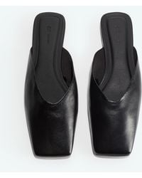 H&M - Mules aus Leder mit eckiger Spitze - Lyst