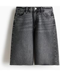 H&M - Denim Bermudashort - Lyst