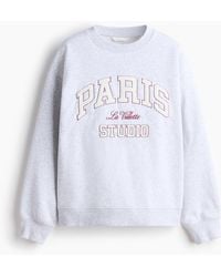 H&M - Sweat Avec Texte - Lyst