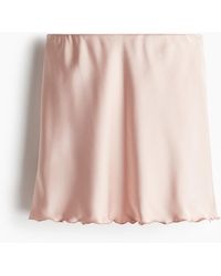 H&M - Slipjupe aus Satin - Lyst