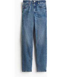 H&M - Slim Straight High Jeans - Lyst