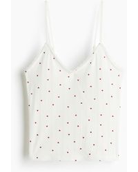 H&M - Trägertop aus Pointelle - Lyst