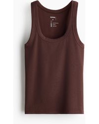 H&M - Cooling Geribde Tanktop - Lyst