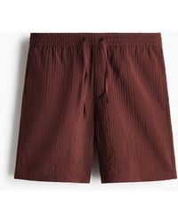 H&M - Shorts aus Strukturstoff in Relaxed Fit - Lyst