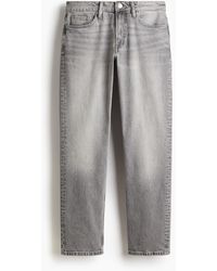 H&M - Straight Regular Jeans - Lyst