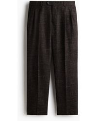 H&M - Pantalon De Costume Regular Fit En Laine Mélangée - Lyst