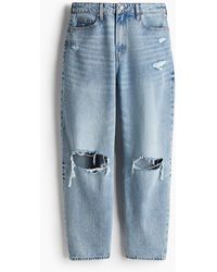 H&M - Barrel High Jeans - Lyst