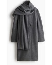 H&M - Mantel mit Schaldetail - Lyst
