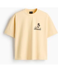 H&M - Bedrucktes T-Shirt aus Baumwolle in Relaxed Fit - Lyst