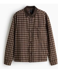 H&M - Chemise Courte Loose Fit En Flanelle - Lyst