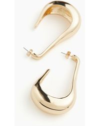 H&M - Lange Hoop-Ohrringe - Lyst
