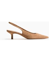 H&M - Spitze Slingpumps aus Veloursleder - Lyst