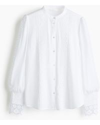 H&M - Blouse brodée - Lyst