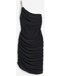 H&M - One-Shoulder-Kleid mit Strassträger - Lyst