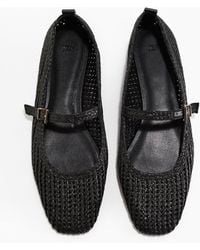 H&M - Mary-Janes aus Bast - Lyst