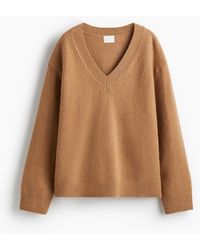 H&M - Oversize-Pullover mit V-Ausschnitt - Lyst