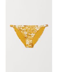 H&M Bikinihose Tanga - Gelb
