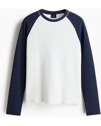 H&M - Top Van Wafeltricot - Lyst