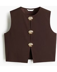 H&M - Top Met Sierlijke Knopen - Lyst