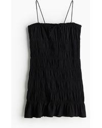 H&M - Gesmoktes Bodycon-Kleid - Lyst