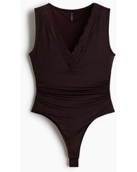 H&M - Tangabody mit Spitze - Lyst