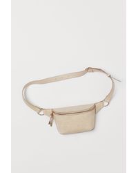 H&M Hüfttasche mit Krokoprägung - Natur