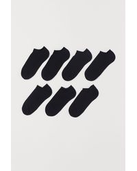 H&M 7er-Pack Sneakersocken - Schwarz