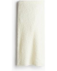 H&M - Midijupe aus Boucléstrick - Lyst