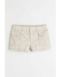 H&M Short Cargo Shorts - Natural