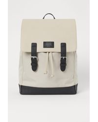 H&M Rucksack mit Überschlag - Natur