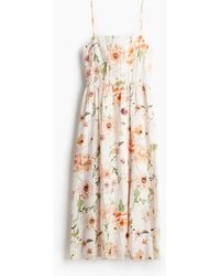 H&M - Robe midi à bretelles fines - Lyst