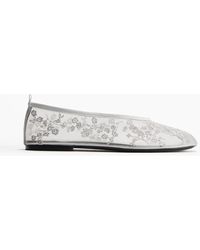H&M - Bestickte Ballerinas - Lyst