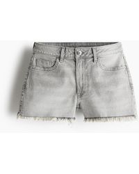 H&M - Short High en denim - Lyst