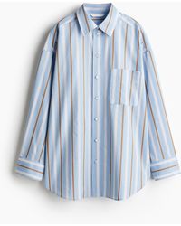 H&M - Hemdbluse aus Popeline - Lyst