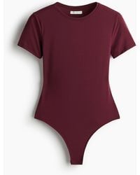 H&M - Body aus Mikrofaser mit Kurzarm - Lyst