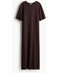H&M - Langes T-Shirt-Kleid - Lyst