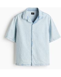 H&M - Freizeithemd aus Denim in Regular Fit - Lyst
