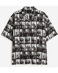 H&M - Casual Overhemd Met Print - Lyst