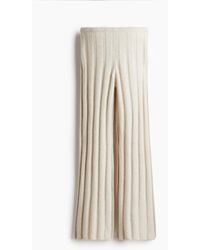 H&M - Gerippte Hose aus Wollmix - Lyst