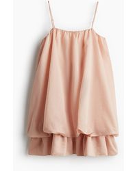 H&M - Kleid mit Ballonsaum - Lyst